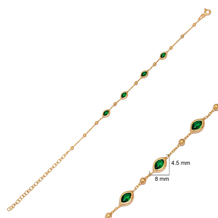 Athena Bracelet  Emerald&Gold