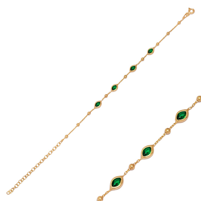 Athena Bracelet  Emerald&Gold