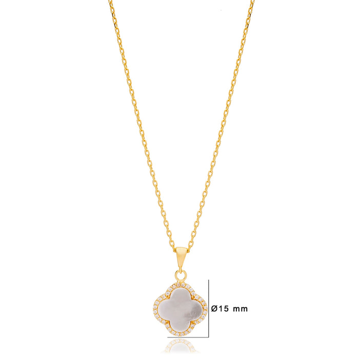 Noa Necklace Mother of Pearl Gold