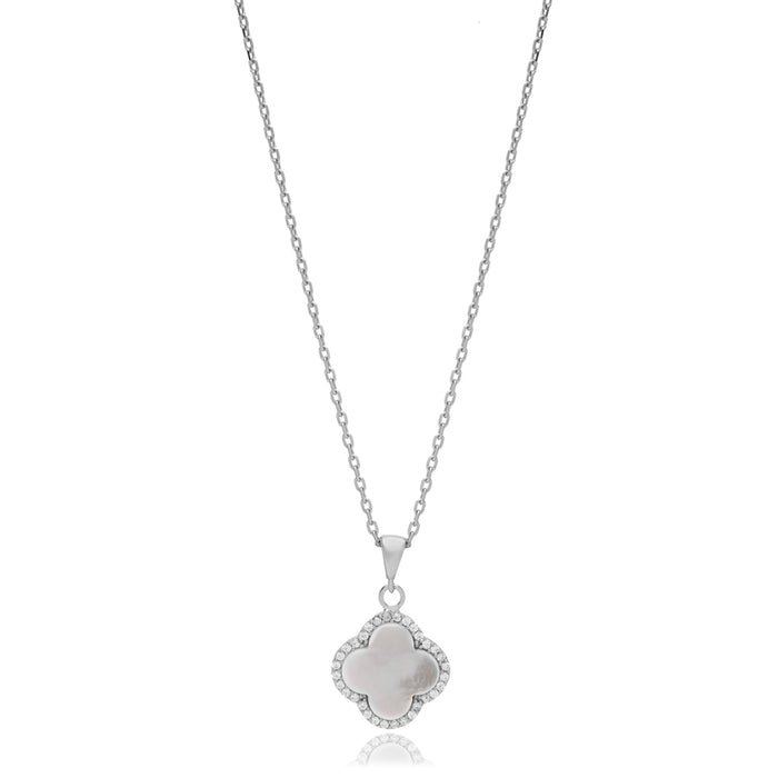 Noa Necklace Mother of Pearl Silver