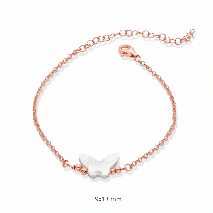 Butterfly Bracelet Rose Gold