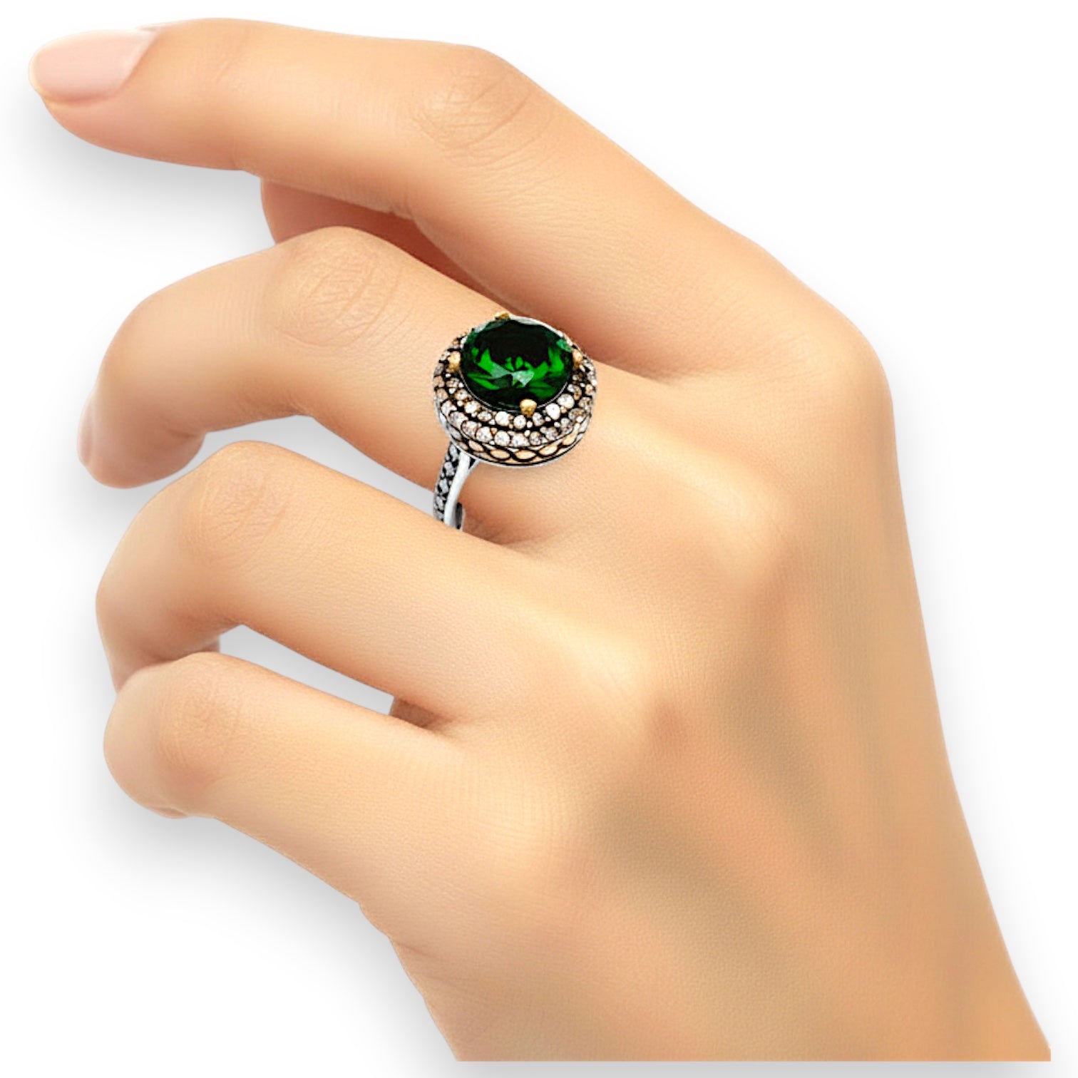 Esmeralda Ring Silver