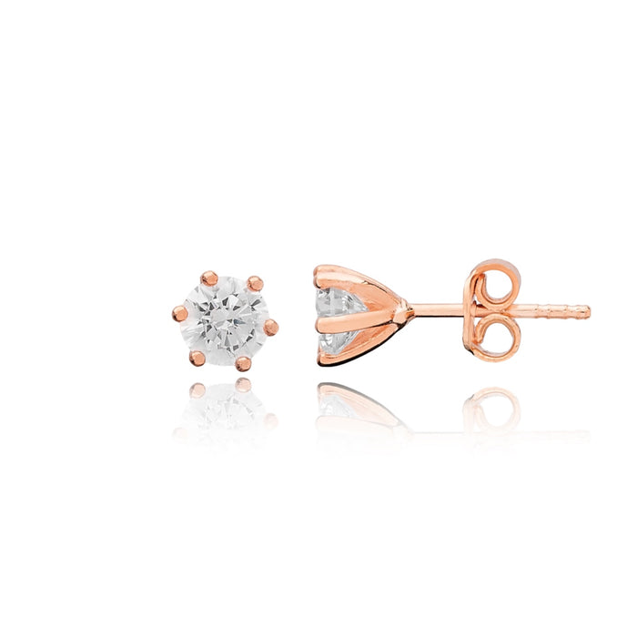 Alma Earrings Rose Gold